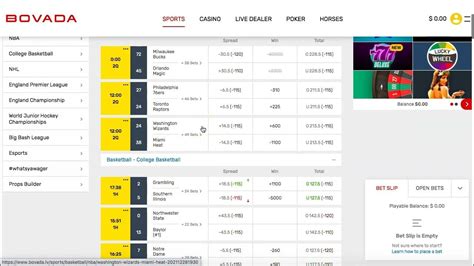 bovada betting lines